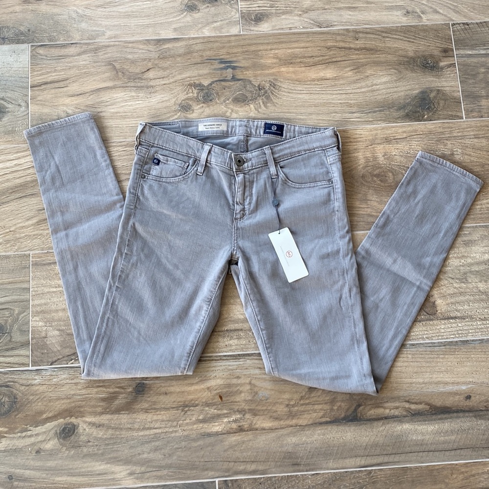 AG:The Legging Ankle Super Skinny Ankle. Grey.